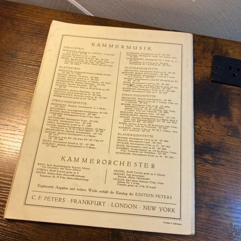 Bach Drei Sonaten Cello Piano Sheet Music Edition Peters 239 Grutzmacher